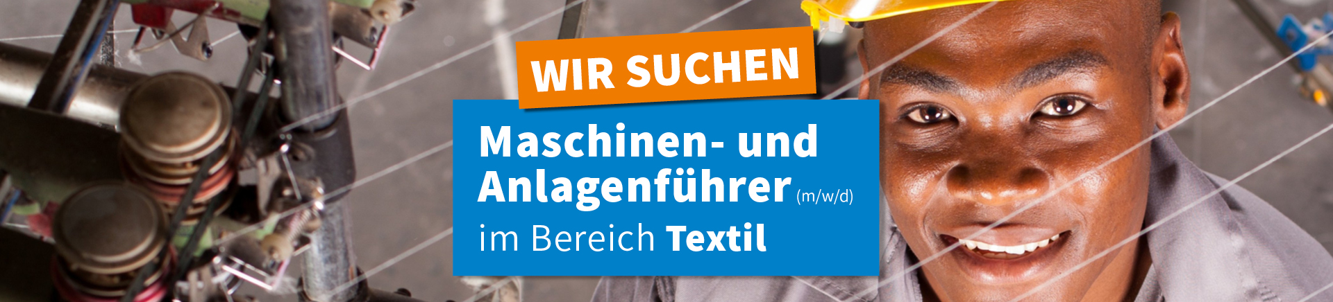 Textilmaschinenführer (m/w/d) | WIR + IRW
